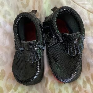 Patent Black Freshly Picked Moccasins